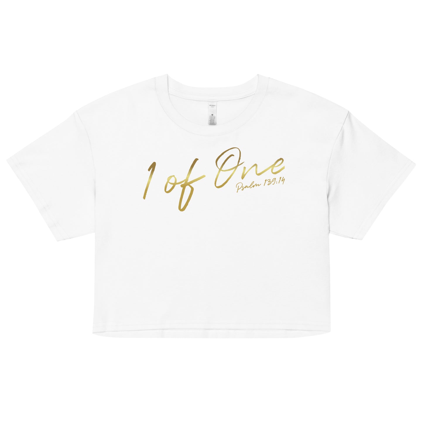 Women's Gold 1 of One Crop Top