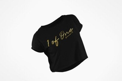 Women's Gold 1 of One Crop Top