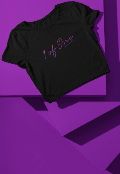 Women’s Purple 1 Of One Crop Top